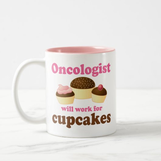 Funny Oncoloog Tweekleurige Koffiemok (Links)