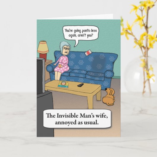 Funny ondeelbaar Man kinderdag Kaart (Gele Bloem)