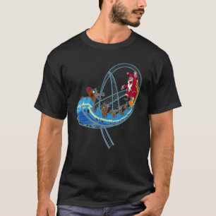 Funny Onderzetter van de Kerst Roller Amusement Pa T-shirt