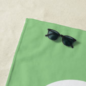 Funny One Eyed Monster Kinder Gepersonaliseerd Gro Strandlaken (In situ)