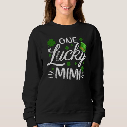 Funny One Lucky Mimi Matching Family Saint Patrick Trui (Voorkant)