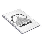 Funny One tent is weg van een groot circus Notitieboek (Rechterzijde)