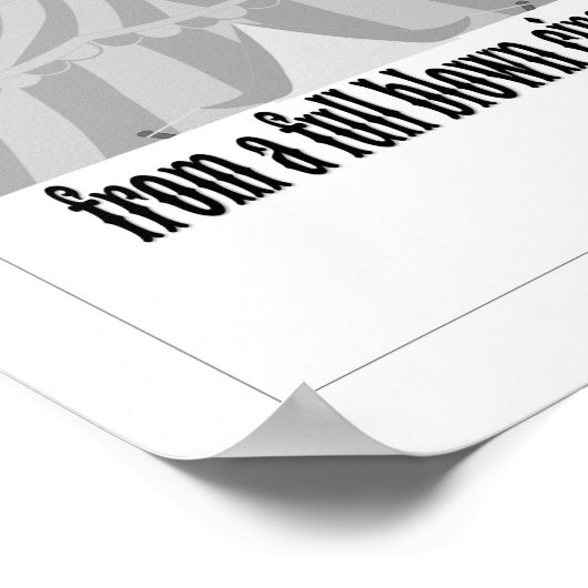 Funny One tent weg Circus Poster (Hoek)