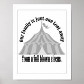 Funny One tent weg Circus Poster (Voorkant)