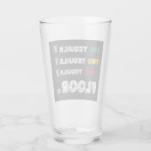 Funny One Tequila Two Tequila Three Tequila Floor Glas (Achterkant)