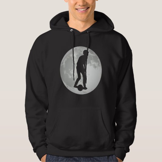 Funny One Wheel Electric Skateboard Float on M Hoodie (Voorkant)