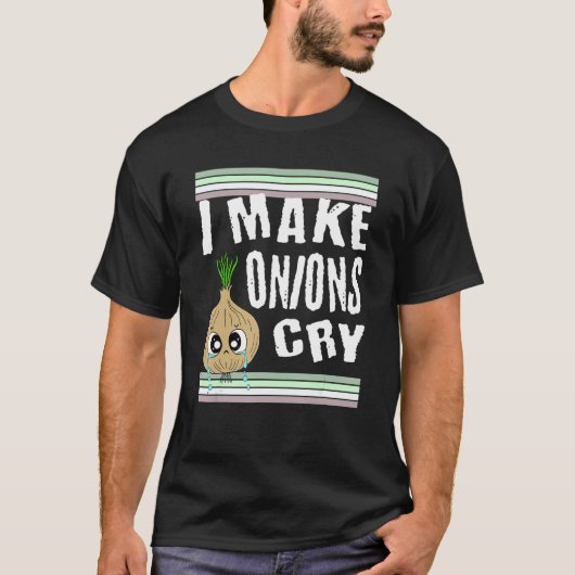 Funny Onion, ik maak Onions Cry T-shirt (Voorkant)
