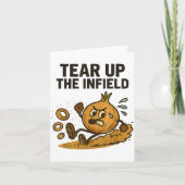 Funny Onion Rings Baseball Base Infield Glove Soft Kaart (Voorkant)