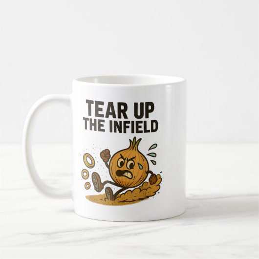 Funny Onion Rings Baseball Base Infield Glove Soft Koffiemok (Links)