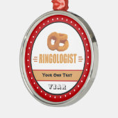 Funny Onion Rings Lover's Metalen Ornament (Links)