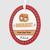 Funny Onion Rings Lover's Ornament (voorkant)