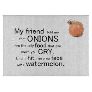 Funny Onions maken dat je de krommende kikkerkkame Snijplank