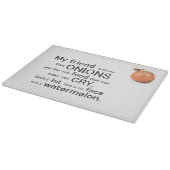 Funny Onions maken dat je de krommende kikkerkkame Snijplank (Hoek)