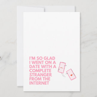 Funny Online Dating Card: Dating App Anniversary Feestdagenkaart