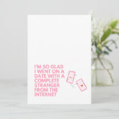 Funny Online Dating Card: Dating App Anniversary Feestdagenkaart (Staand voorkant)