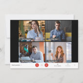 Funny Online Zoom Meeting Kerstfeestdag KAART (Voorkant)