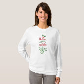 Funny ontmoet me onder de Mistletoe | SHIRT SLEEVE (Voorkant volledig)