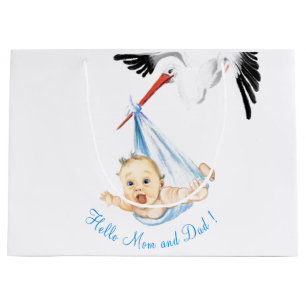 Funny Ooievaar Baby Cadeautas - Aangepaste Tekst