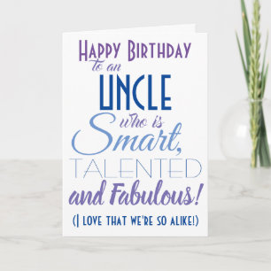 Funny oom Birthday Card Kaart