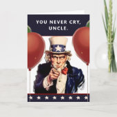 Funny oom Birthday-kaarten Kaart (Voorkant)