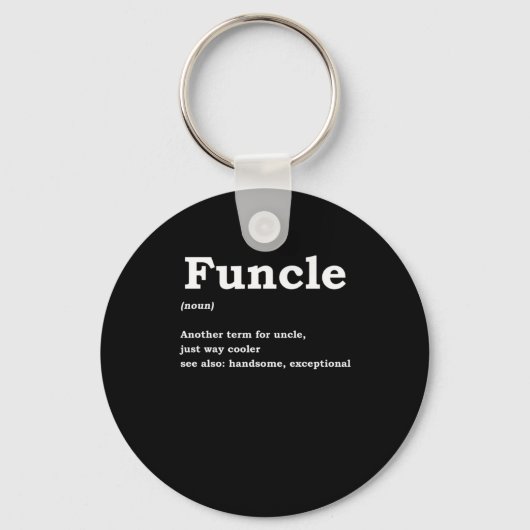 Funny oom Family Member Best oom Gift Sleutelhanger (Voorkant)