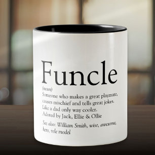 Funny oom Funcle Definition Gezegde Tweekleurige Koffiemok