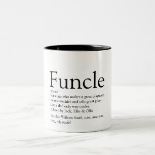 Funny oom Funcle Definition Gezegde Tweekleurige Koffiemok
