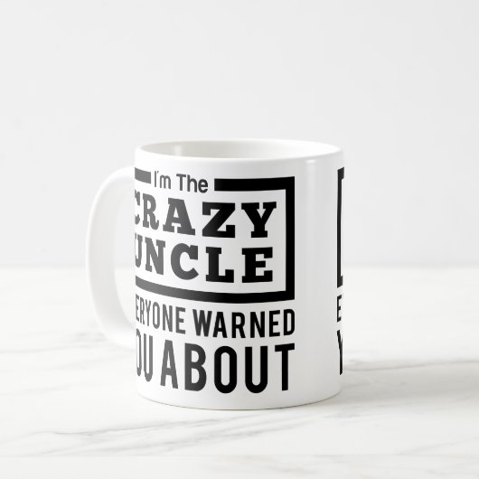 Funny oom - ik ben de gekke  Mok van oom (Voorkant links)