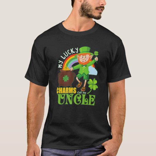Funny oom Paddy Day St Patricks Lucky Charms Cal T-shirt (Voorkant)