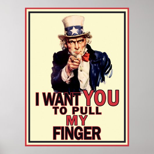 Funny oom Sam Poster (Voorkant)