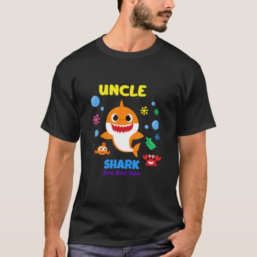 Funny oom Shark Doo oom oom Shark Birthday Fat T-shirt (Voorkant)
