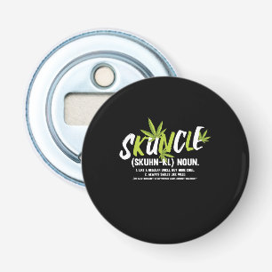 Funny oom Weed Smoker Skuncle Oom Lover Gift Button Flesopener