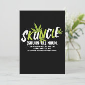 Funny oom Weed Smoker Skuncle Oom Lover Gift Kaart (Staand voorkant)