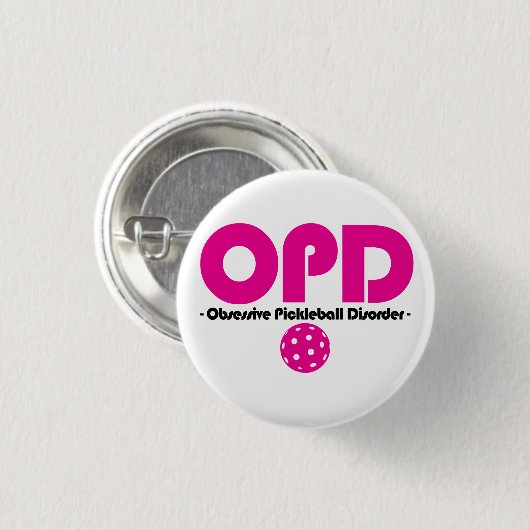 Funny OPD Obsessief Pickleball Disorder Ronde Button 3,2 Cm (Voorkant /achterkant)