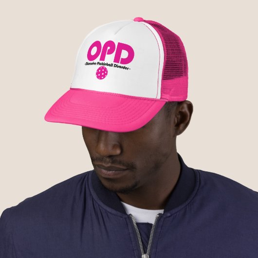 Funny OPD Obsessief Pickleball Disorder Trucker Pet (In situ)
