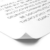 Funny Open Bar Wedding Sign Poster (Hoek)