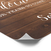 Funny Open Bar Wedding-teken | Persoonlijke namen Poster (Hoek)