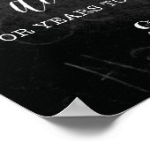 Funny Open Bar Wedding-teken | Persoonlijke namen Poster (Hoek)