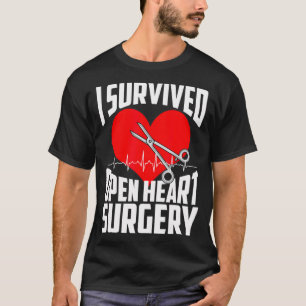 Funny Open Heart Chirgery Gift Mannen Cool Survivi T-shirt