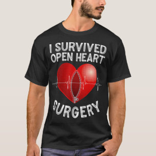 Funny Open Heart Chirgery Gift Mannen Cool Survivi T-shirt
