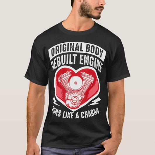 Funny Open Heart Surgery Gift Recovery Patiënt voo T-shirt (Voorkant)