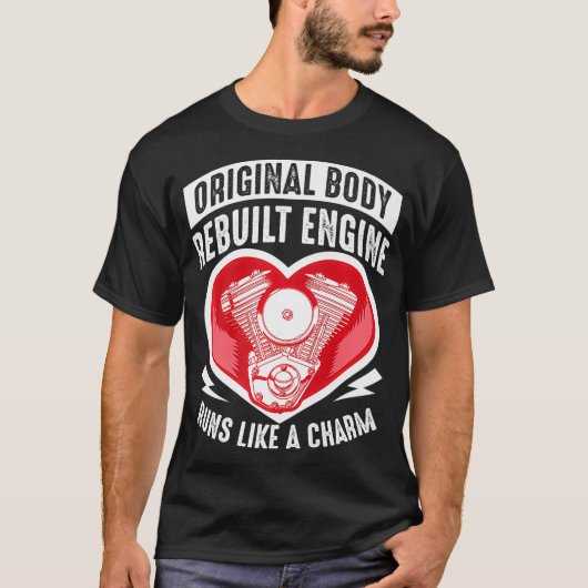 Funny Open Heart Surgery Gift Recovery Patiënt voo T-shirt (Voorkant)