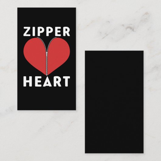 Funny Open Heart Surgery Recovery Bypass Visitekaartje (Voorkant / Achterkant)