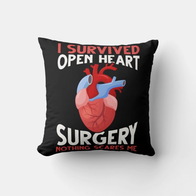 Funny Open Heart Surgery Recovery Kussen (Voorkant)