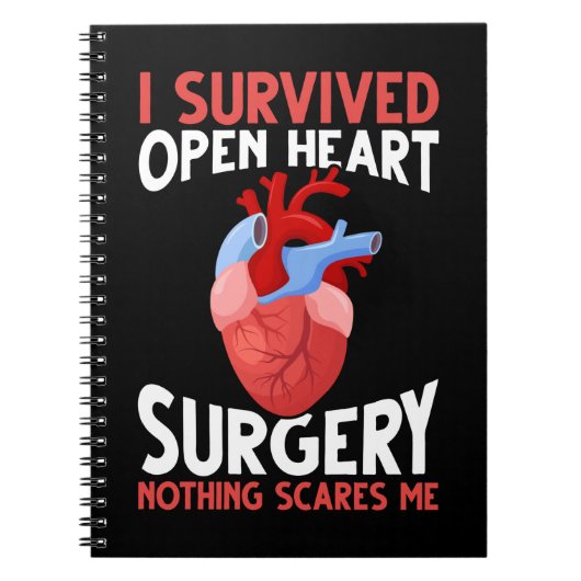 Funny Open Heart Surgery Recovery Notitieboek (Voorkant)