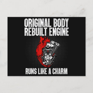 Funny Open Heart Surgery Recovery Survivor Gift me Briefkaart