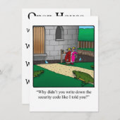 Funny Open House/New Home Uitnodigingen (Voorkant / Achterkant)