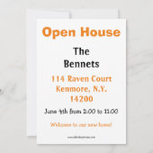 Funny Open House/New Home Uitnodigingen (Achterkant)