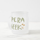 Funny Opera Geek Matglas Koffiemok (Voorkant links)