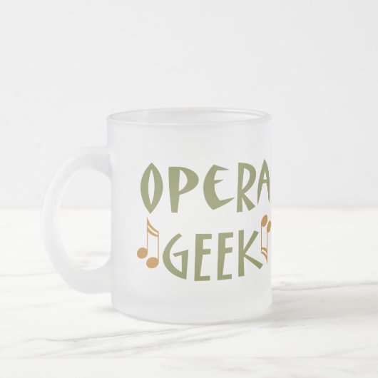 Funny Opera Geek Matglas Koffiemok (Links)
